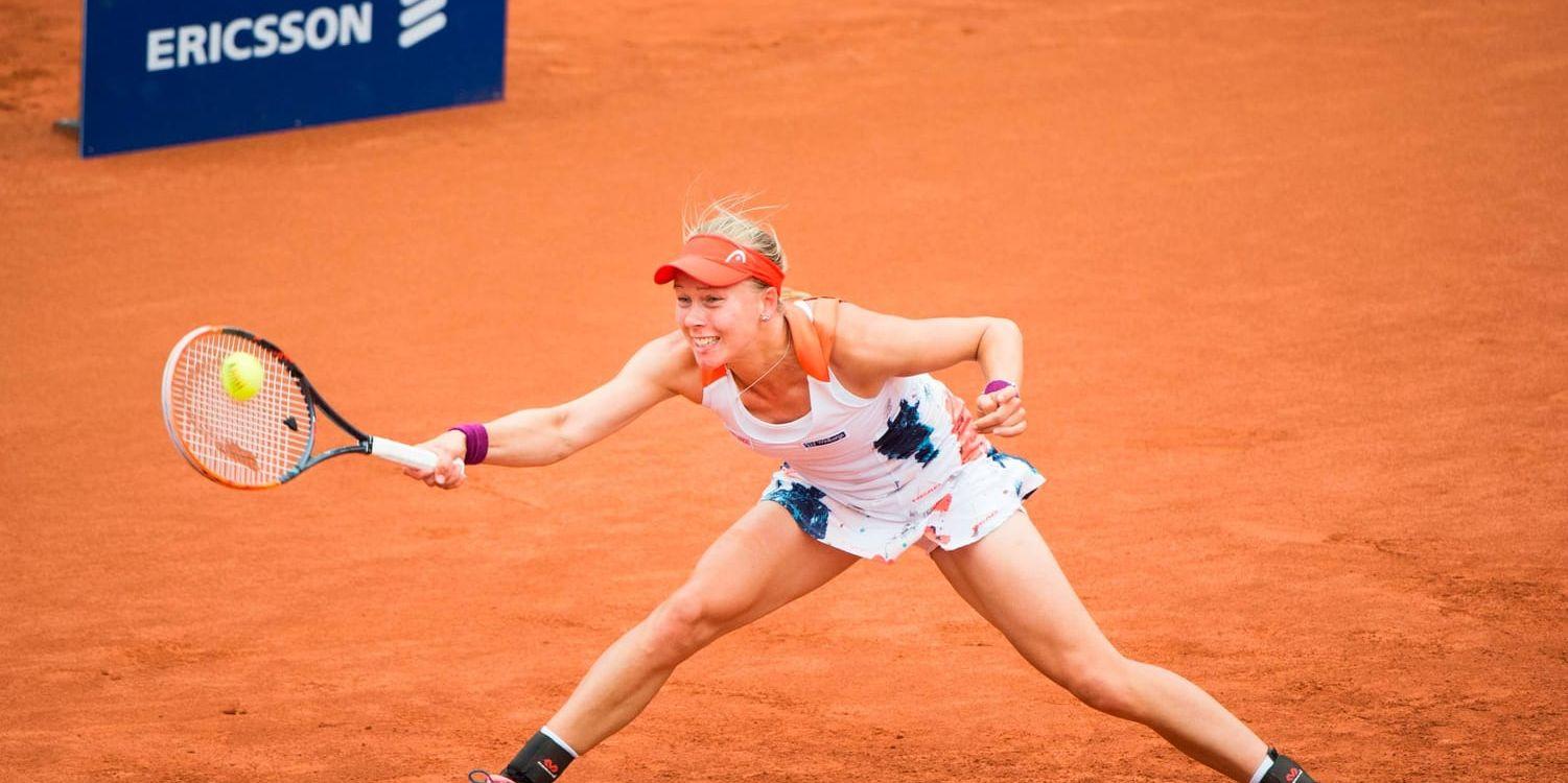 Johanna Larsson är utslagen ur Swedish Open.