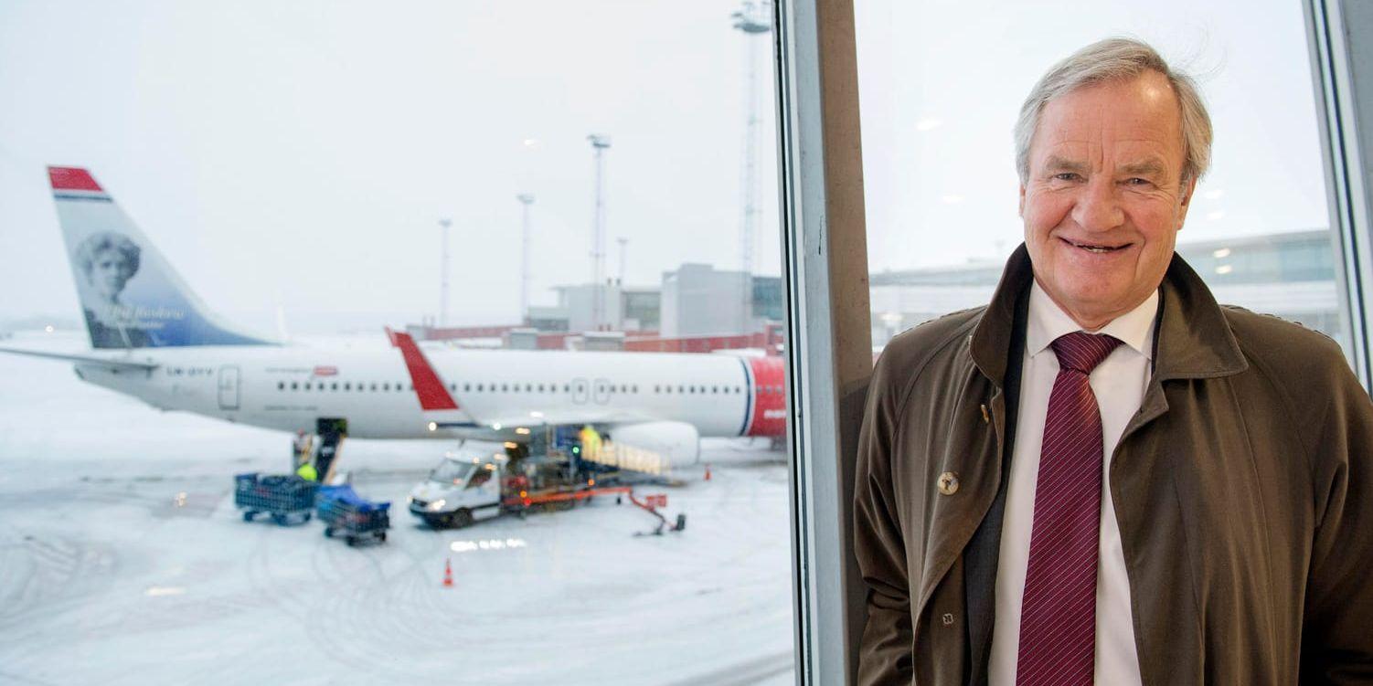 Bjørn Kjos, vd för flygbolaget Norwegian, på Arlanda. Arkivbild.