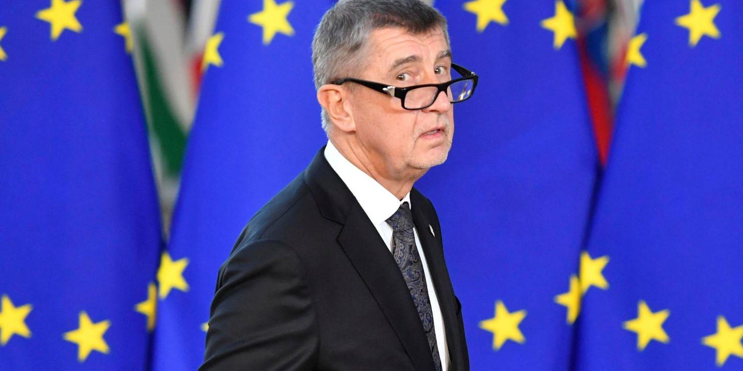 Tjeckiens premiärminister Andrej Babis prövas mot EU:s skärpta jävsregler. Arkivbild.