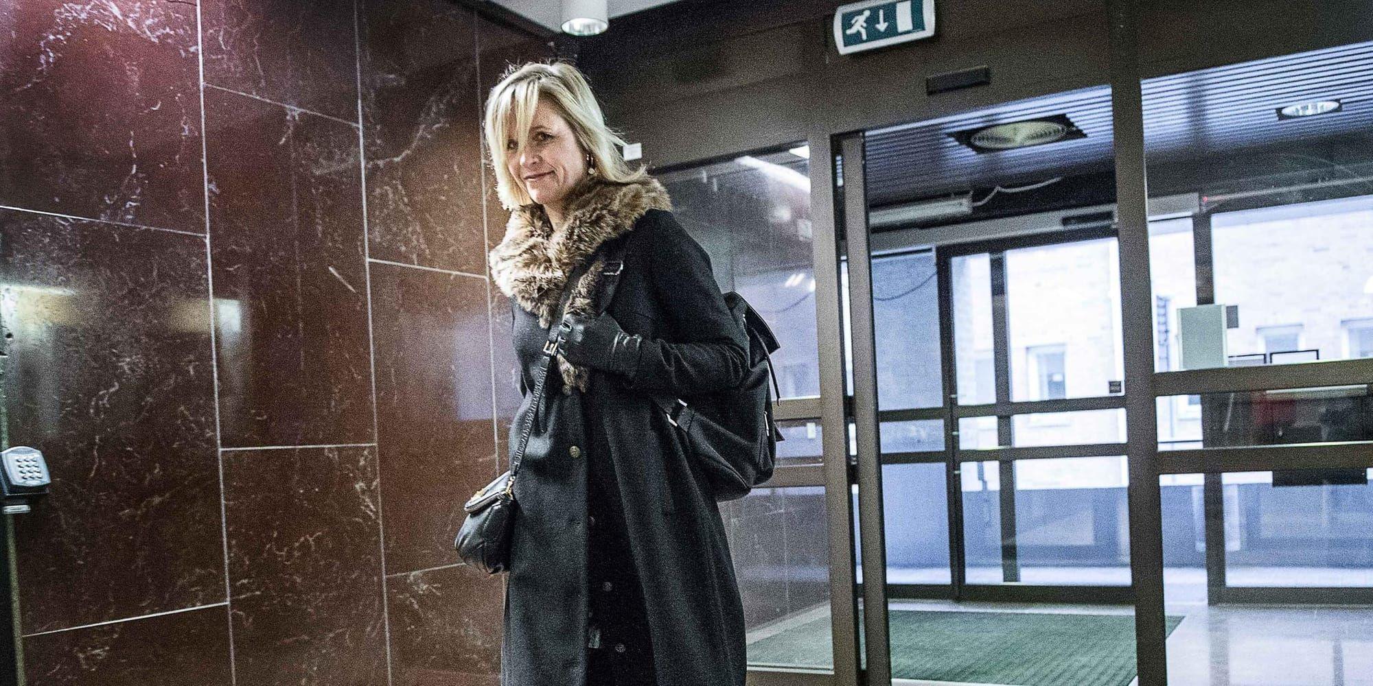 Kristina Geers vid rättegången i Vänersborgs tingsrätt. Bild: Stefan Bennhage