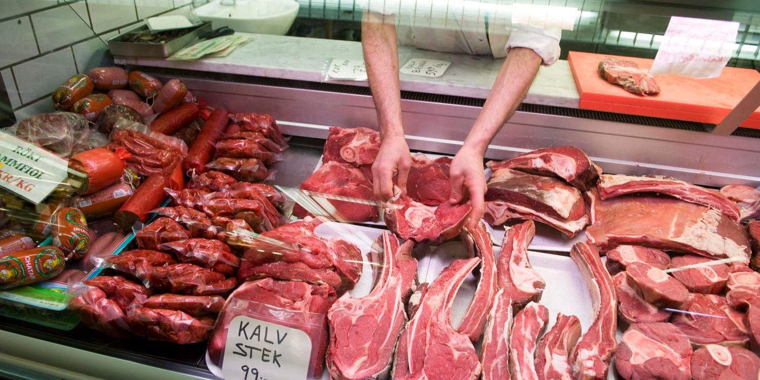 Trots att svenskarna äter allt mindre kött är det fortfarande inte tillräckligt om klimatmålen ska uppfyllas. Arkivbild.