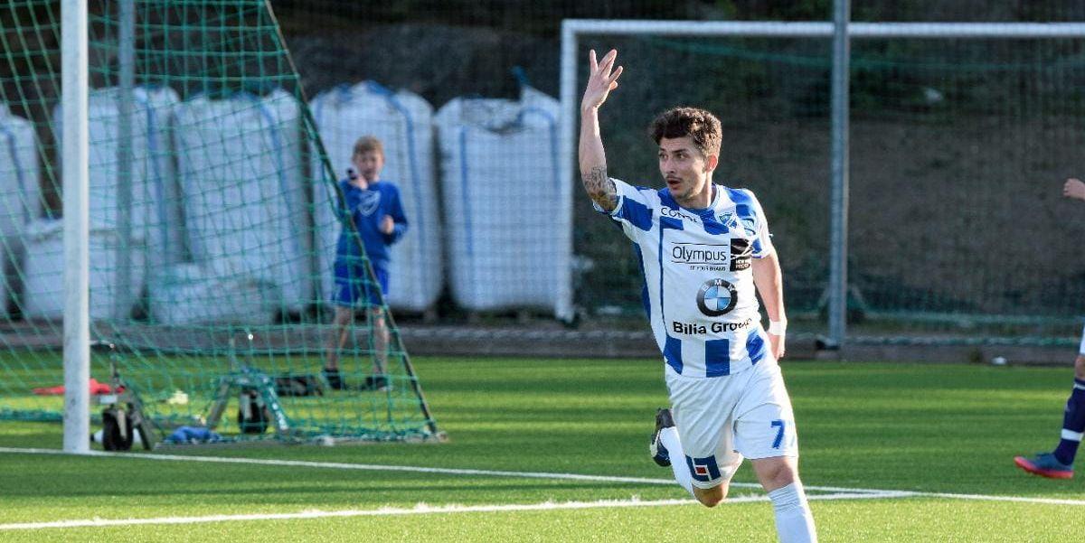 Målskytt igen. Petrit Zhubi och IFK Uddevalla tog sin andra raka 3–0-seger på måndagen. (arkivbild)