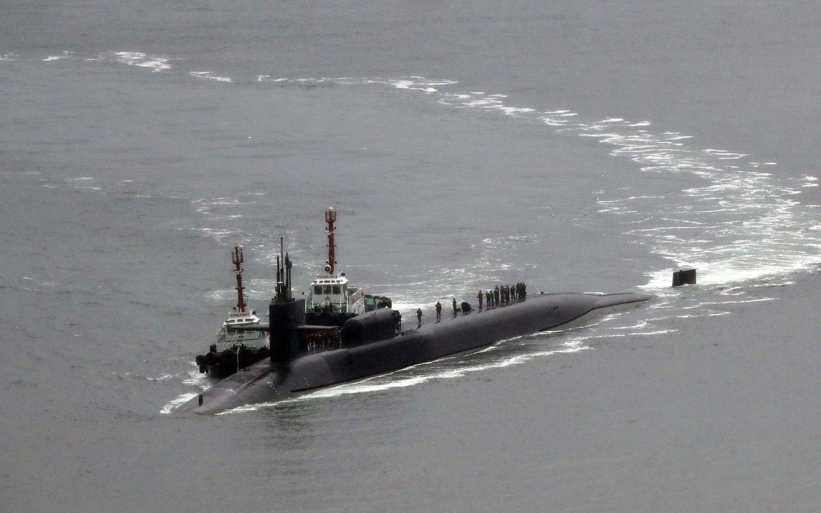 USA har skickat flera ubåtar till Koreahalvön. BILD: TT