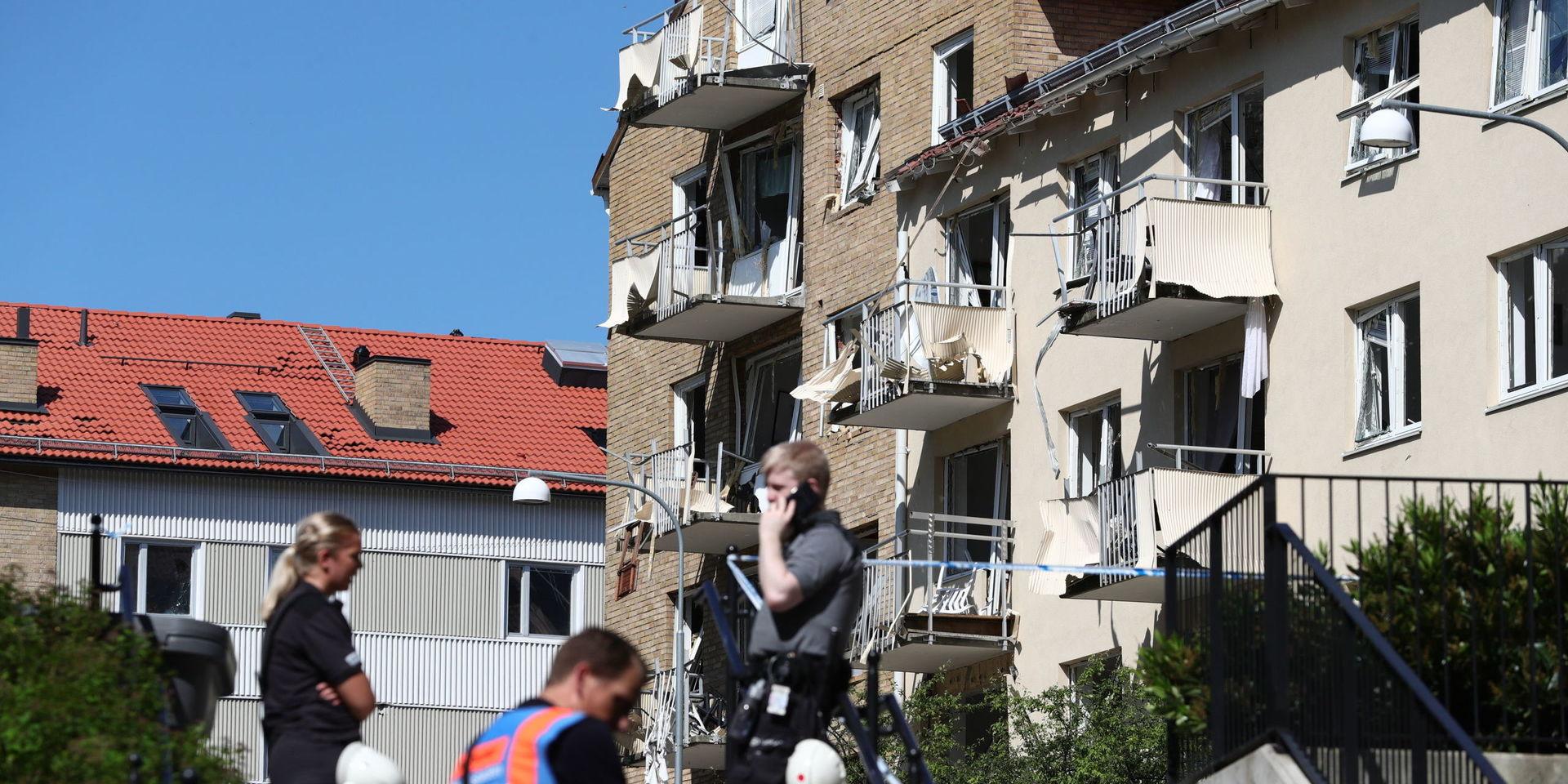 I somras skedde en kraftig explosion i Linköping där ett hundratal lägenheter fick skador på fönster och balkonger. Ingen person skadades allvarlig. Explosionen i Linköping är en av över 100 sprängdåd som det nationella bombskyddet har ryckt ut på under 2019. Arkivbild.