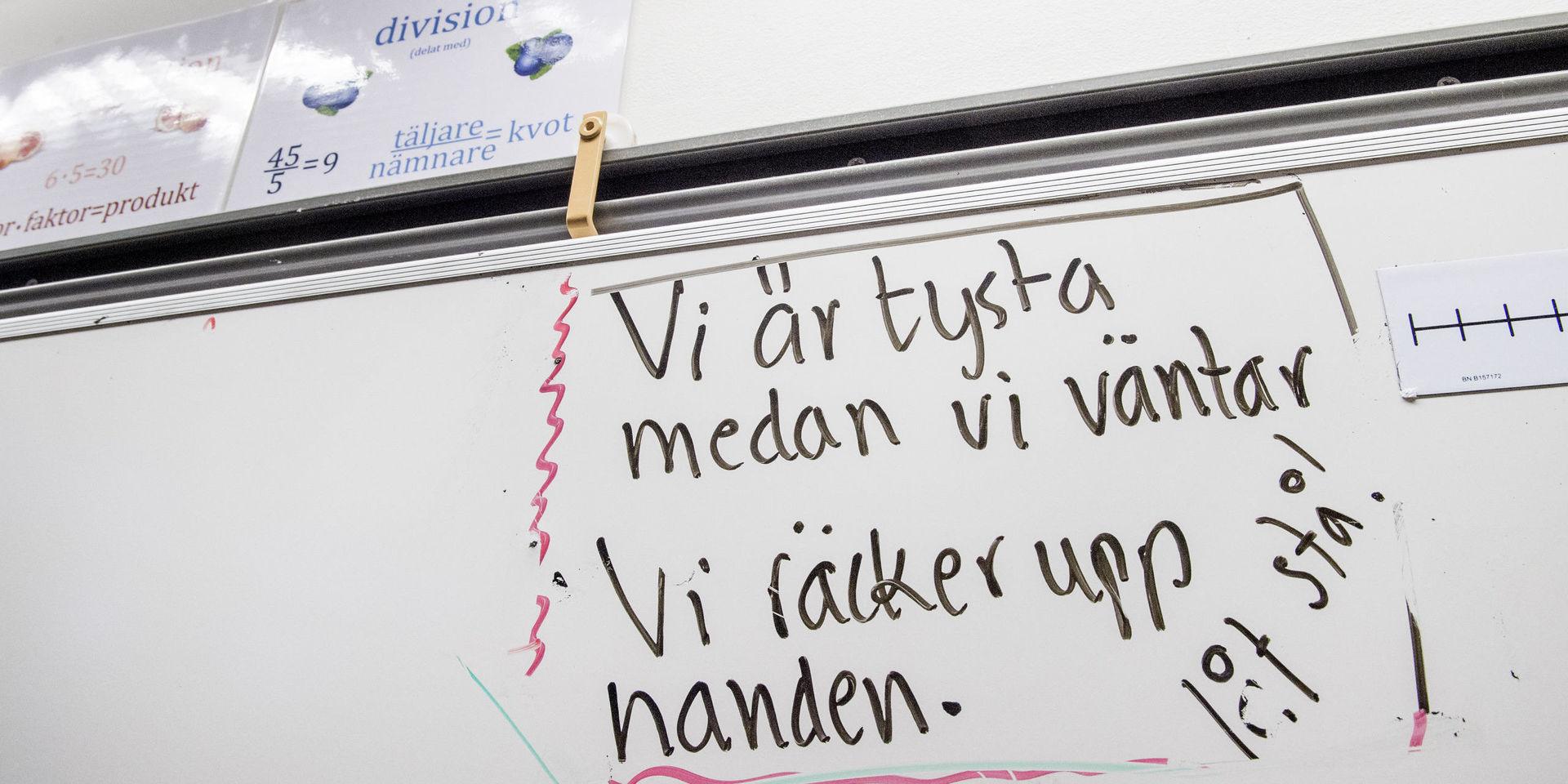 Ordning. Stöket på svenska skolor måste upphöra. 
