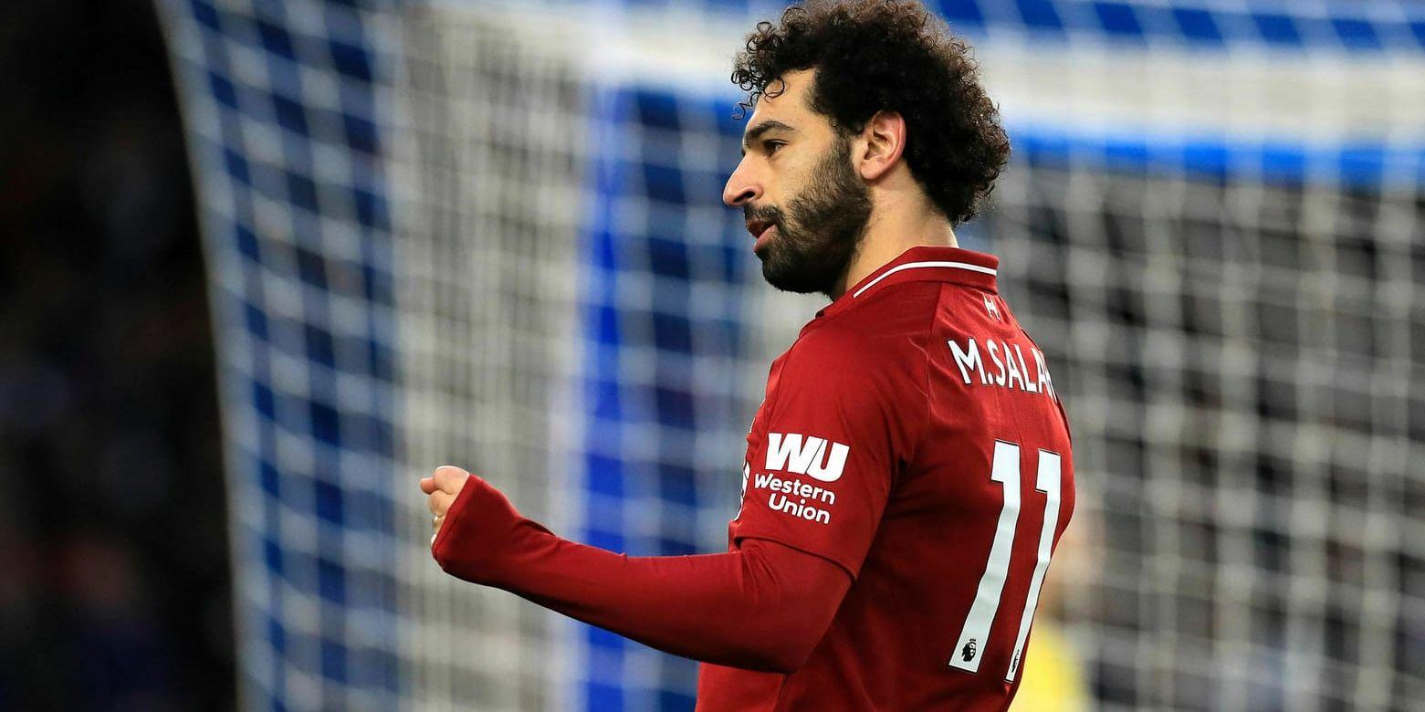 Mohamed Salah firar sitt mål.