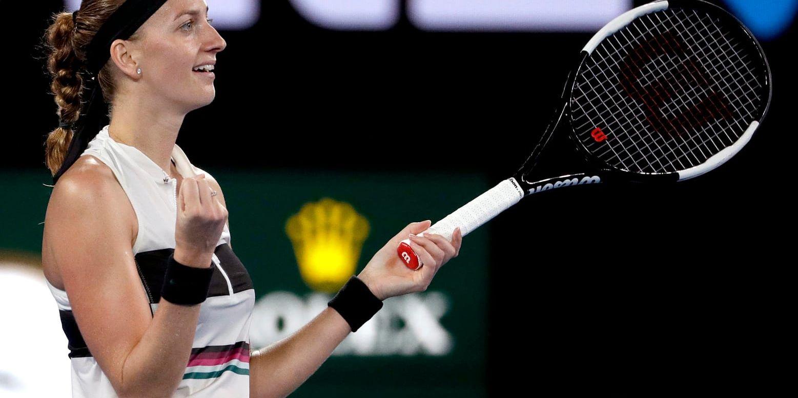Petra Kvitova kan knappt tro att det är sant att hon gått till final i Australian Open.