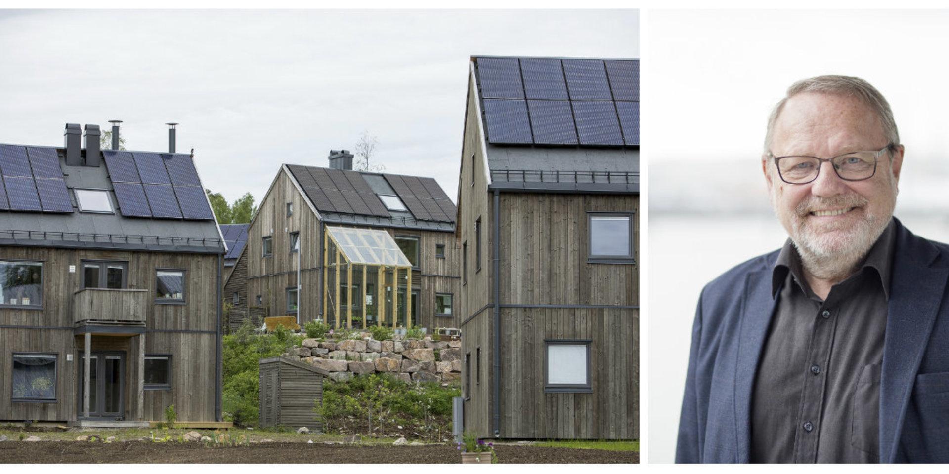 Elving Andersson vill påverka bostadsbyggandet så att mer byggs i trä.