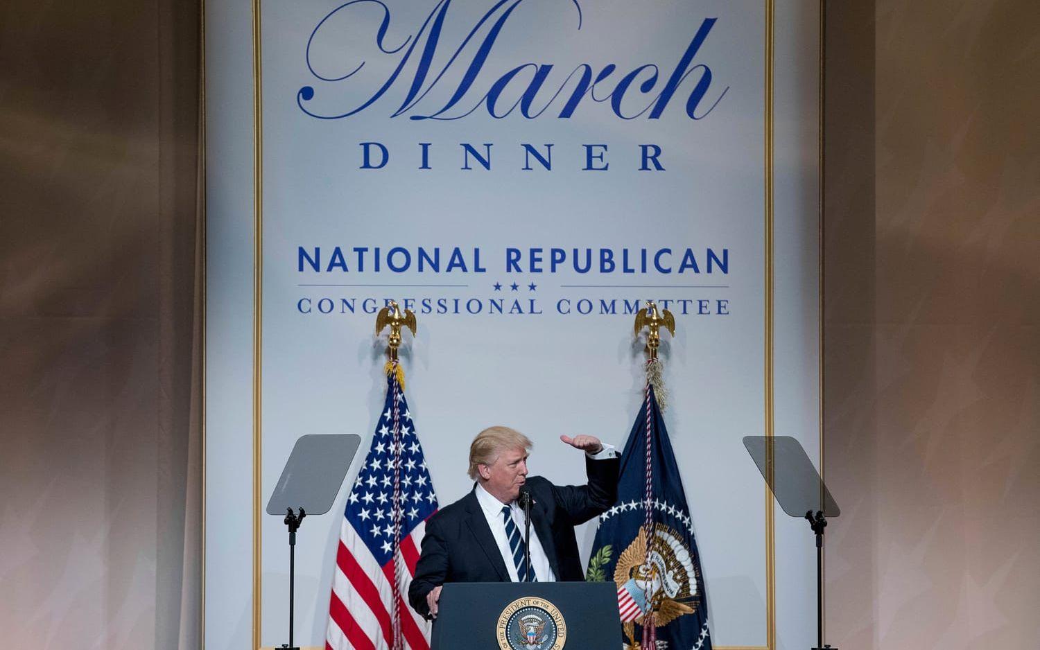 21 MARS: National Republican Congressional Committee  håller middag i Washington. Foto: TT
