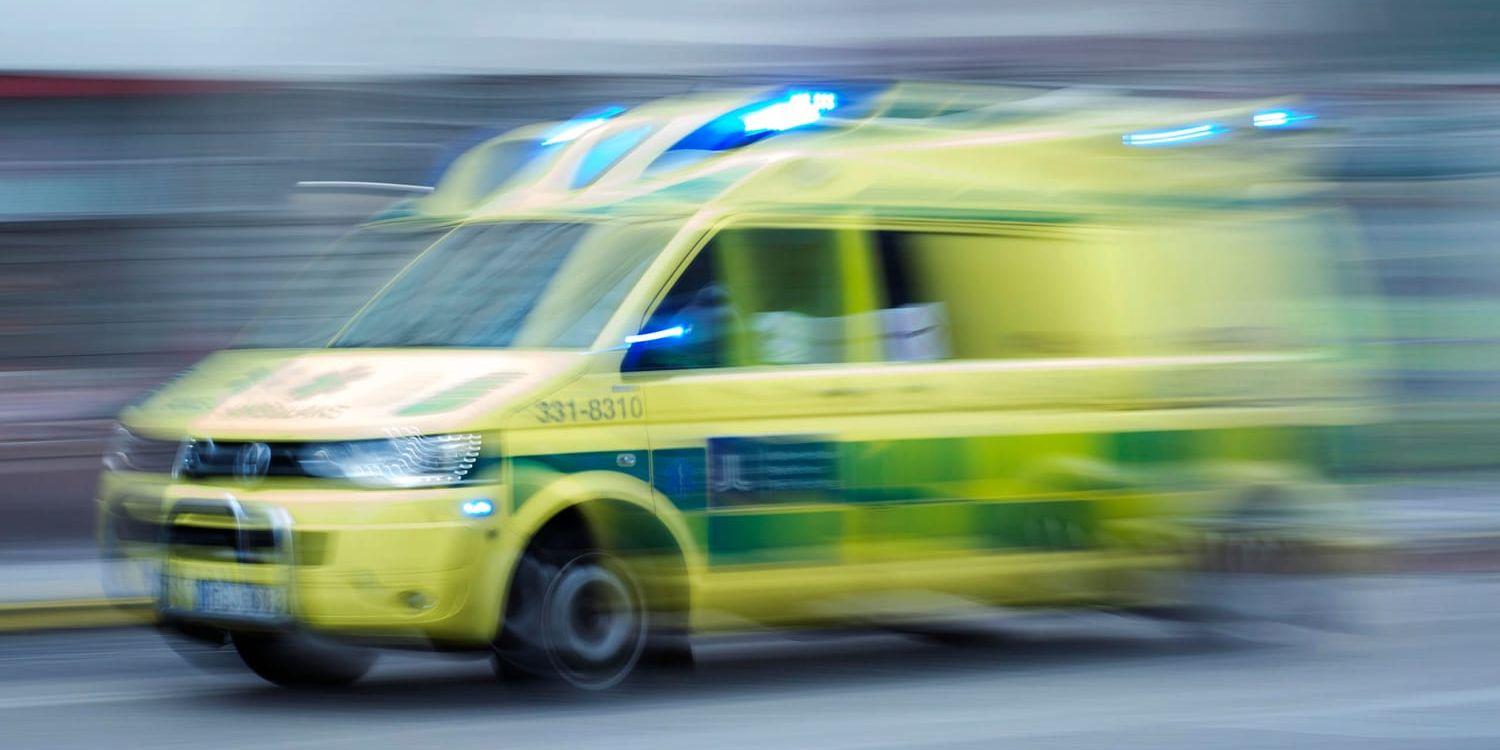 En man skadades lindrigt i en helikopterkrasch i norra Skåne. Arkivbild.