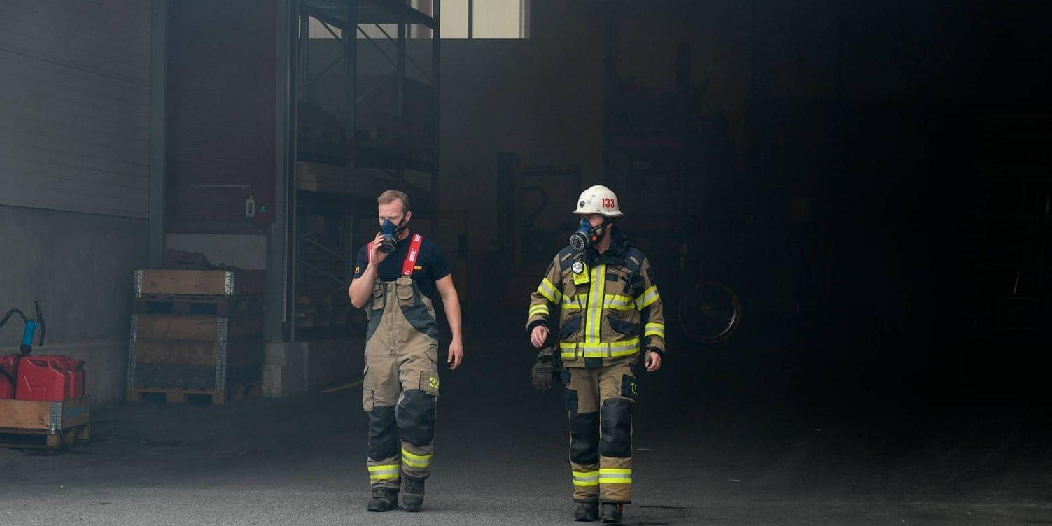 En explosion inträffade på tisdagen på en metallverkstad i Trångsund.