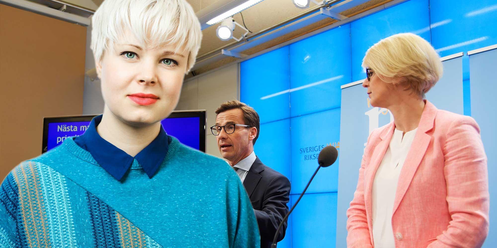 Motionerar. Ulf Kristersson och Elisabeth Svantesson presenterar M:s vårbudgetmotion.
