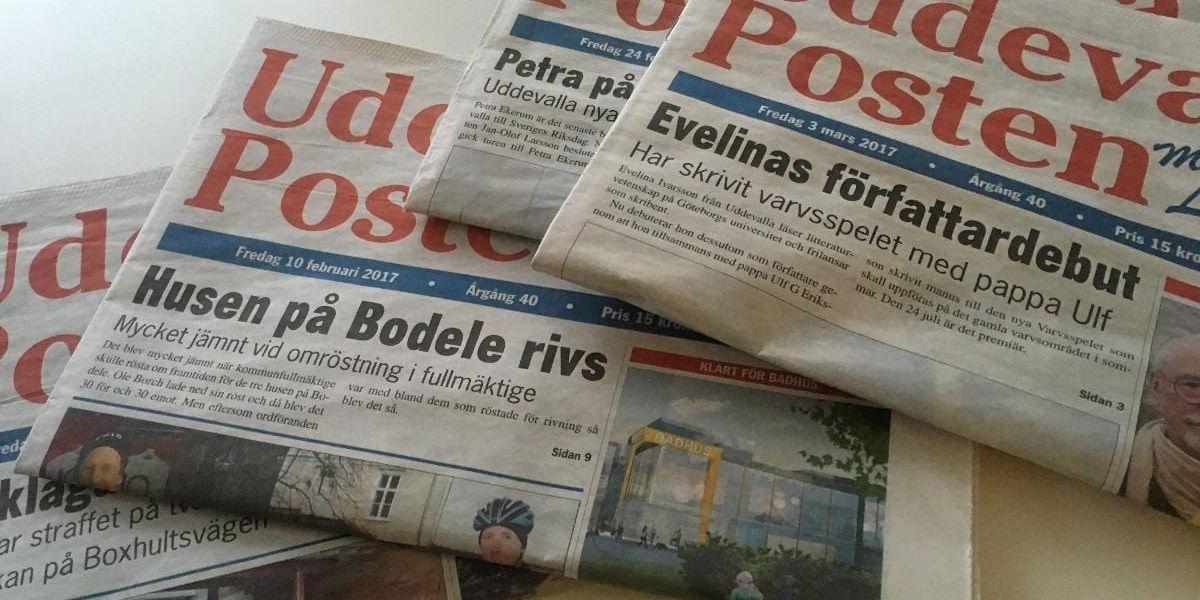 Endagars-tidningen Uddevalla-Posten har gett ut sitt sista nummer.