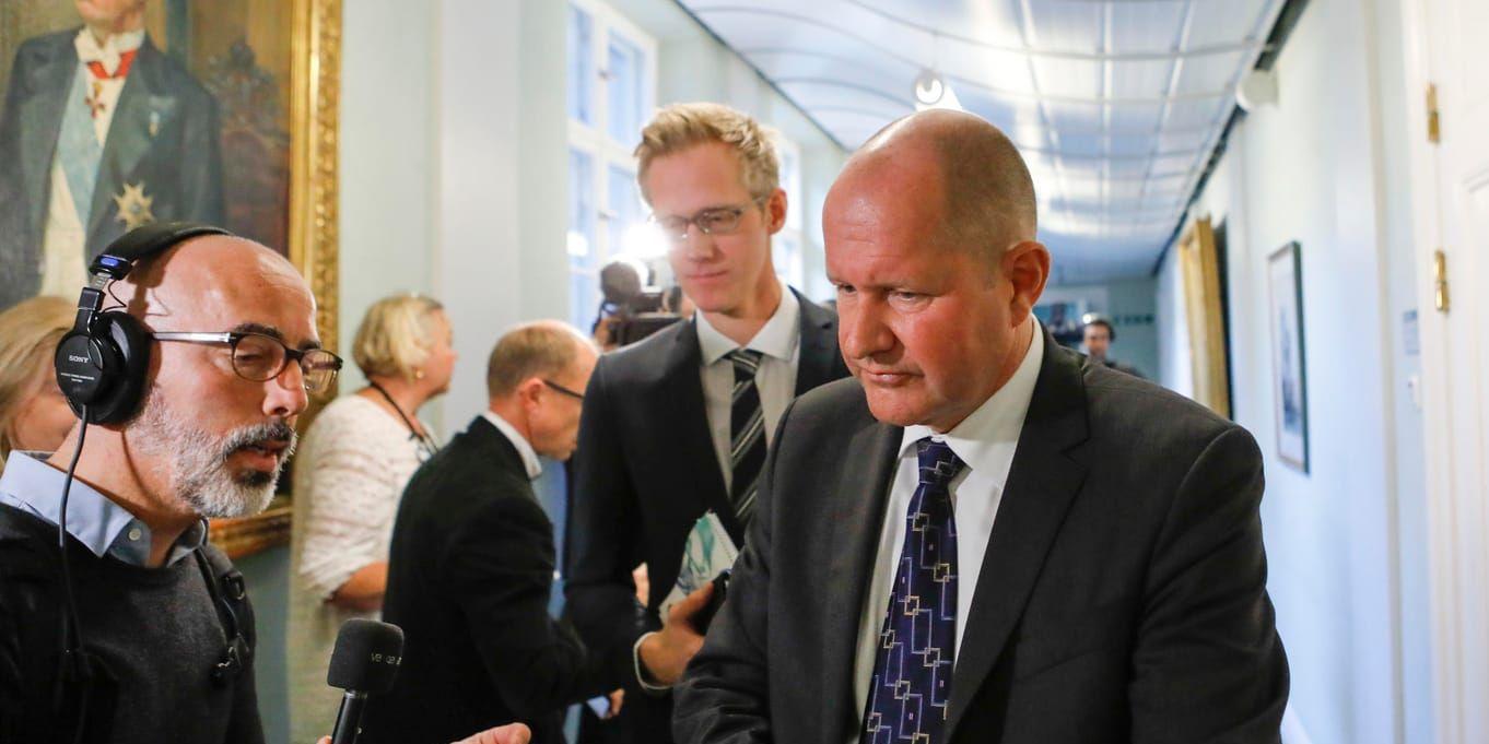 Rikspolischef Dan Eliasson svarade på torsdagen på frågor i riksdagens justitieutskott.