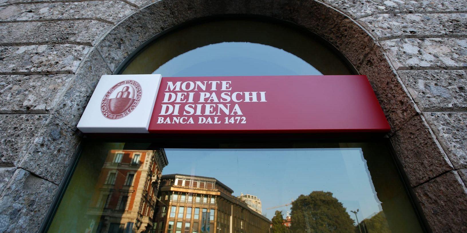 Monte dei Paschi di Siena, världens äldsta bank, har stora problem med dåliga lån. Men Europeiska centralbanken (ECB) har godkänt en räddningsplan för banken. Arkivbild.