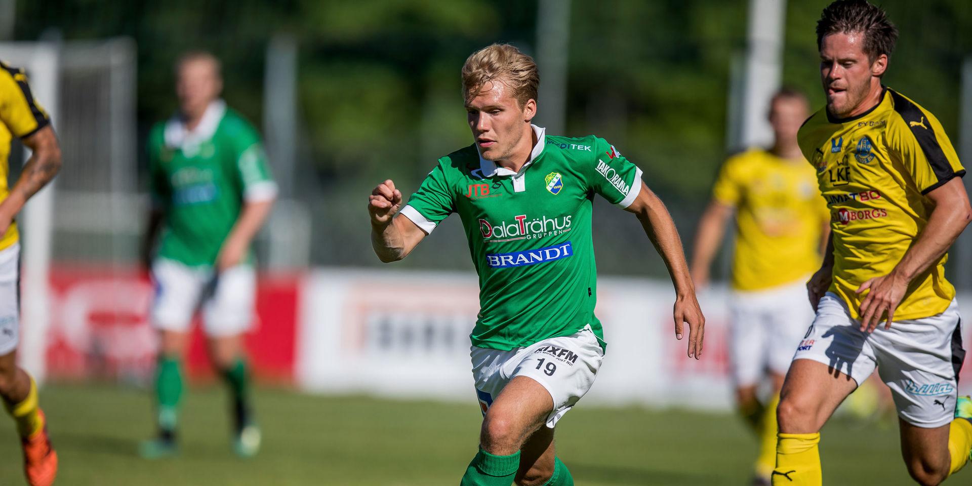 Hampus Dahlqvist under matchen mellan Ljungskile och Lunds BK.