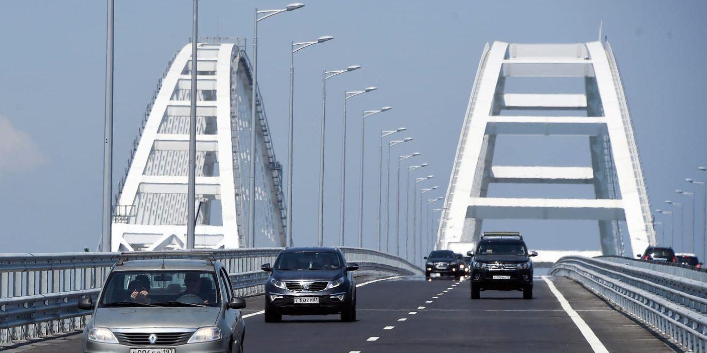 Med Europas längsta bro har Ryssland bokstavligen knutit till sig den annekterade Krimhalvön. Arkivbild.