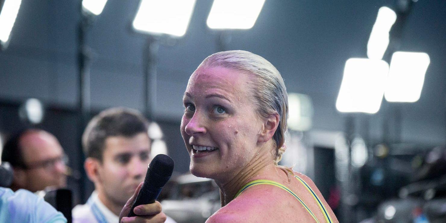 Sarah Sjöström kommer inte att simma mer i SM. Arkivbild