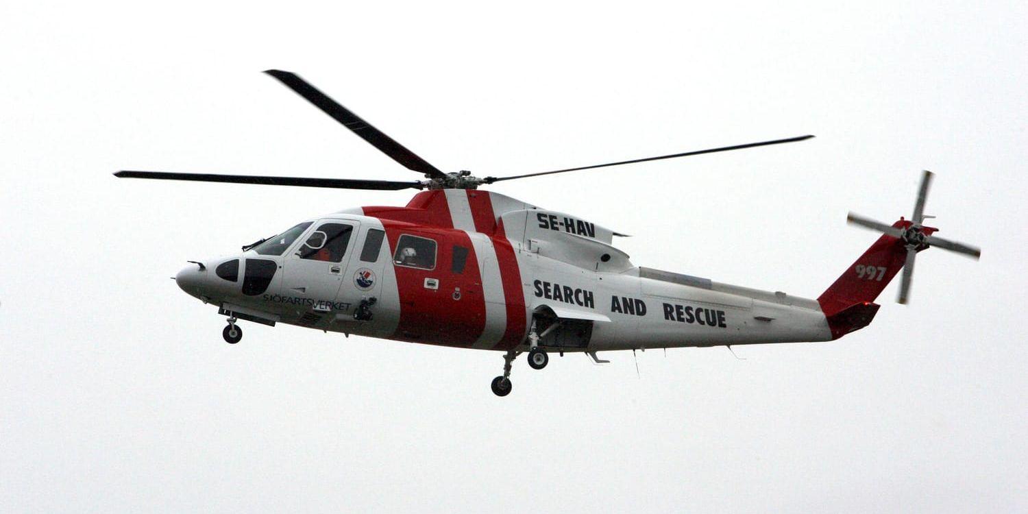 Sjöfartsverkets räddningshelikopter. Arkivbild.