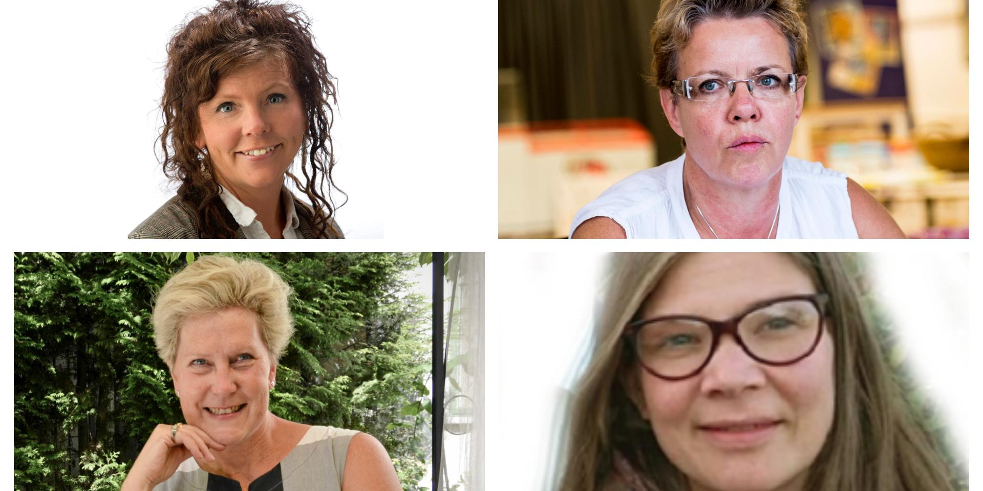 Camilla Olsson (C), Monica Bang Lindberg (L), Ann Charlott Gustavsson (UP), Karna Thomasdotter (MP)