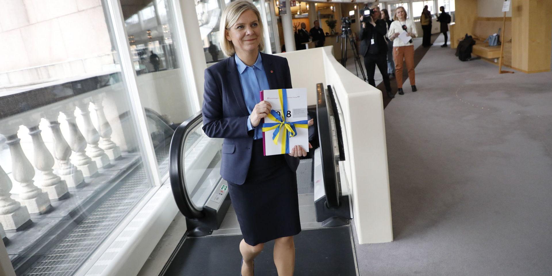 Vårbudget. Finansminister Magdalena Andersson (S) presenterar nya satsningar. 