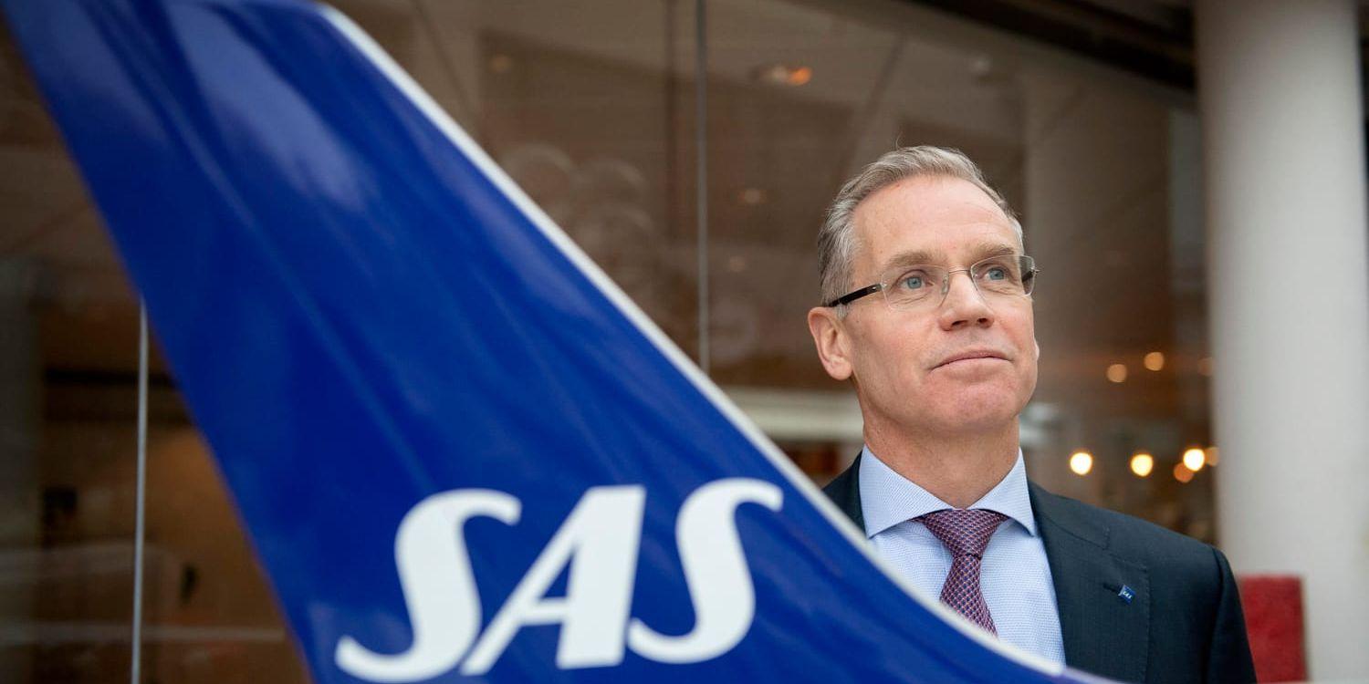 SAS vd Rickard Gustafson ser inte ett minskat flygande som en bra lösning på klimatproblemen.