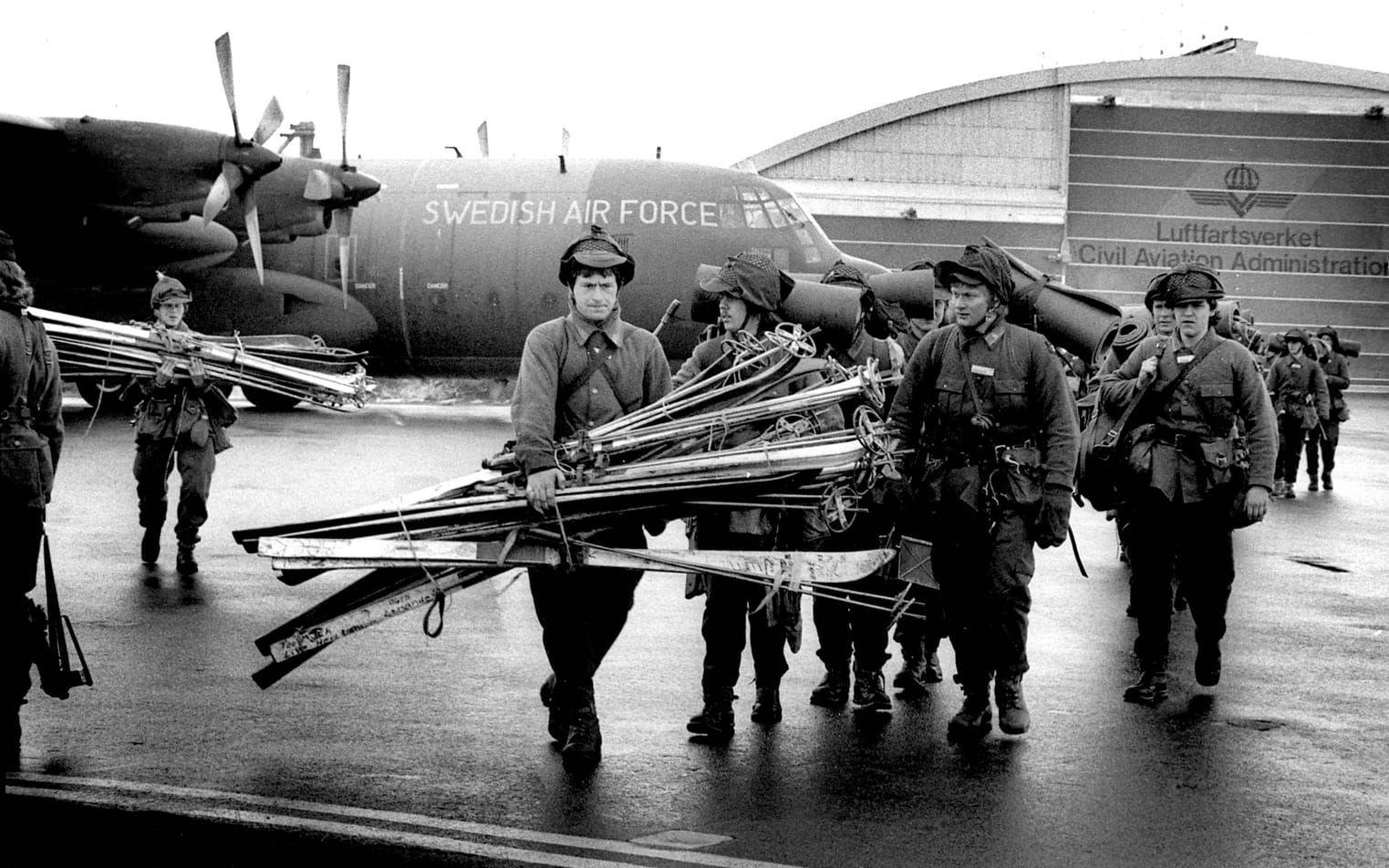 Kirunaresa med Bohusläns Bataljon 1983. Foto:Lasse Edwartz