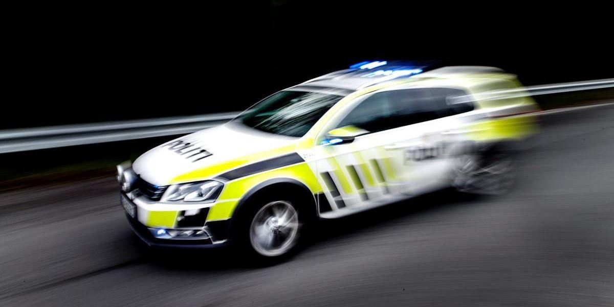 Norsk polis jagade en vårdslöst körande bilist längs E 6:an.