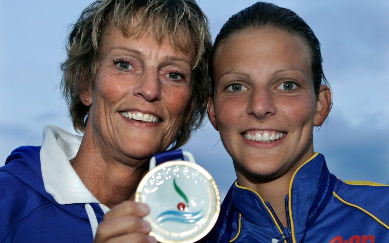 Dottern Anna Lindberg gick i moderns fotspår. Lyckades inte riktigt nå samma nivåer men kan ändå stoltsera med hela 73(!) SM-guld och ett antal medaljer på EM. Foto: TT