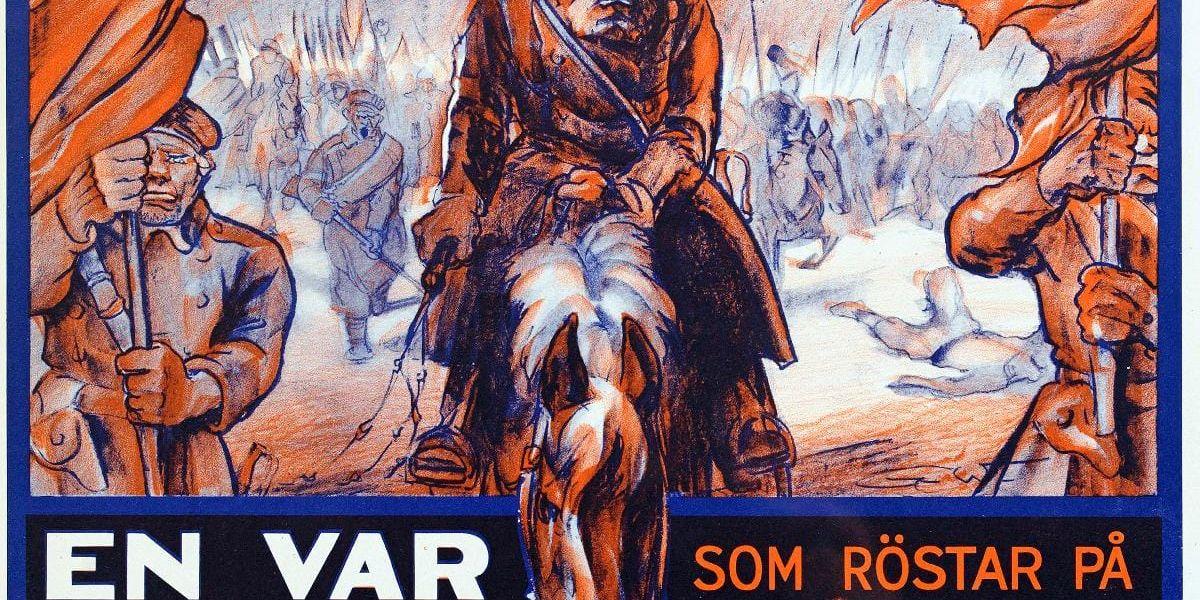 Kopplingar. Högerns valaffisch från valet 1928 gav valet namnet "Kosackvalet" eftersom affischens motiv anspelade på vänsterns kopplingar till dåvarande Sovjetunionen och det hårda inbördeskrig som hade rasat efter Oktoberrevolutionen.