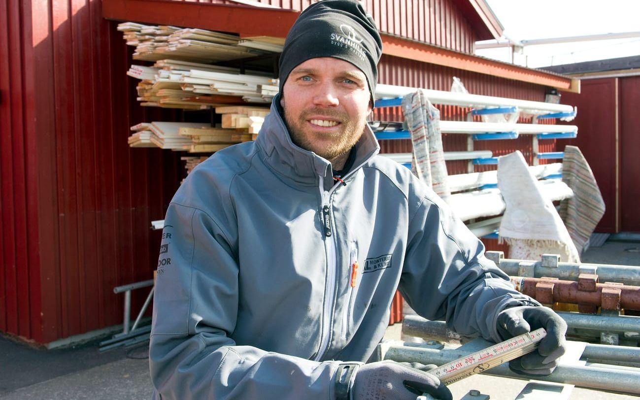 Bengt Svanhill, en av de nominerade till årets unga företagare, Svanhills Bygg och montage