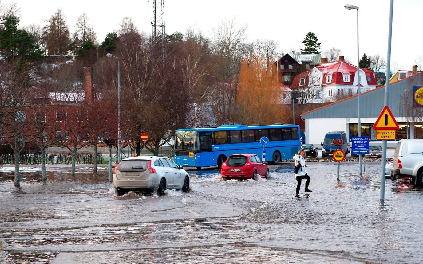 Översvämning i Uddevalla. Bild: Ronny B Nilsson