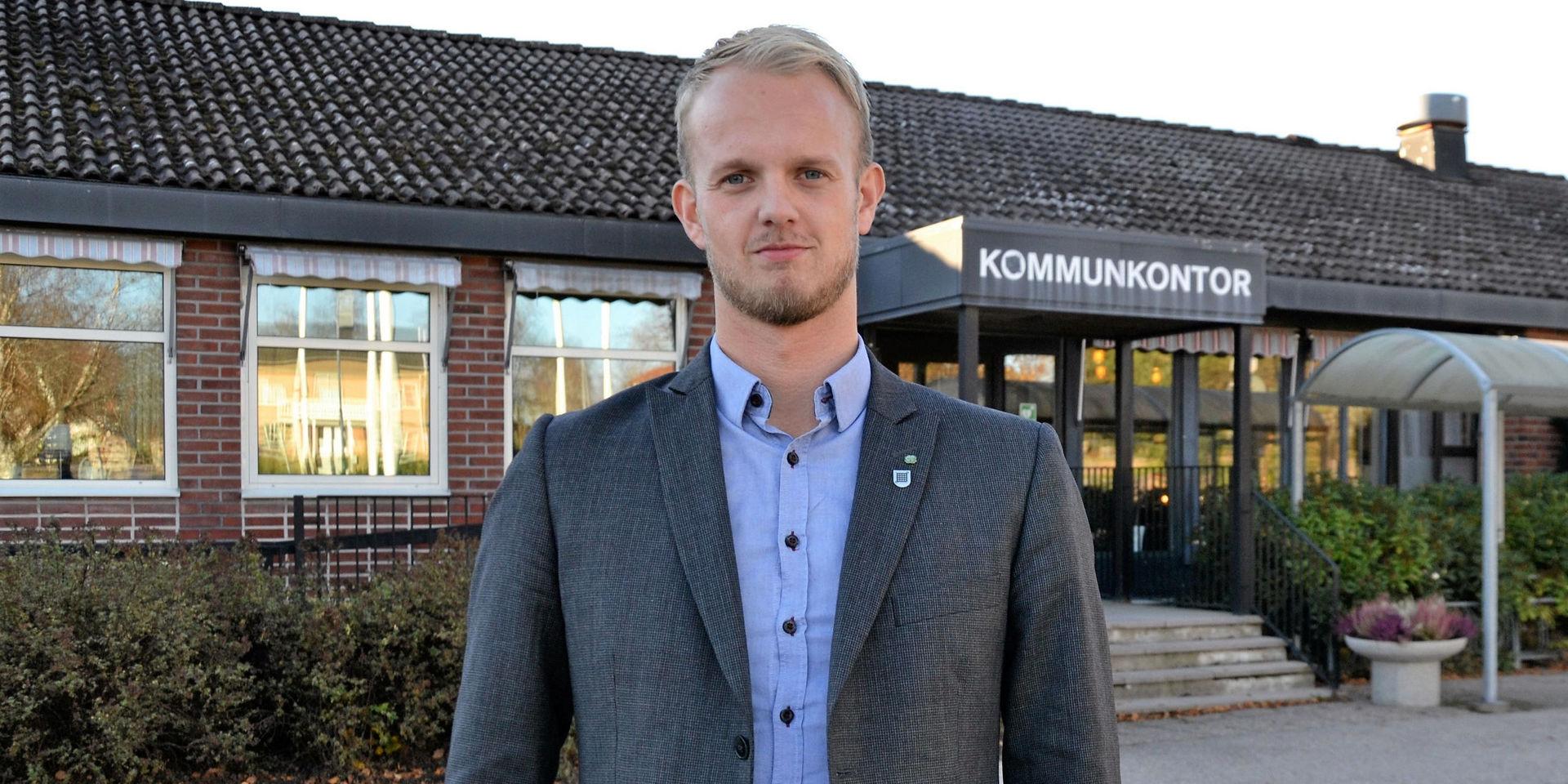 Tobias Bernhardsson (C) kommunstyrelsens ordförande i Färgelanda.