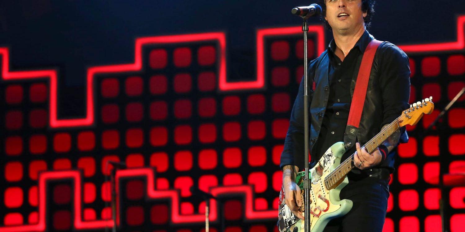 Billie Joe Armstrong, frontman i Green Day. Arkivbild.