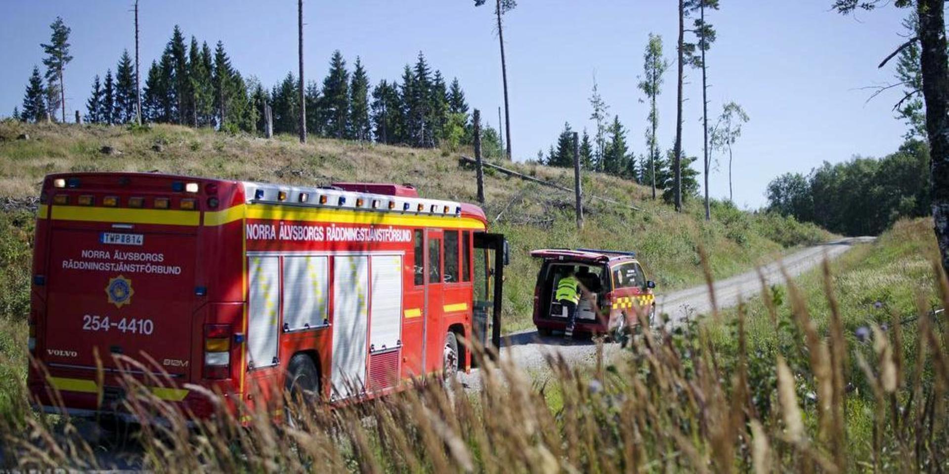 Räddningstjänsten har återigen fått ett larm om brand i Åntorp utanför Färgelanda. Arkivbild.