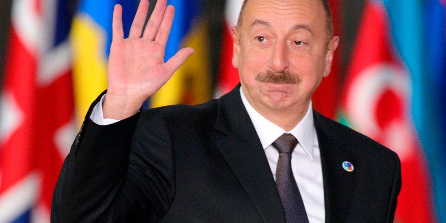 Inte bara Uzbekistan. Azerbajdzjans president Ilham Aliyevs familj berikades med minst 6 miljarder kronor genom Telias försorg, men brottsutredningen lades ned. Arkivbild.