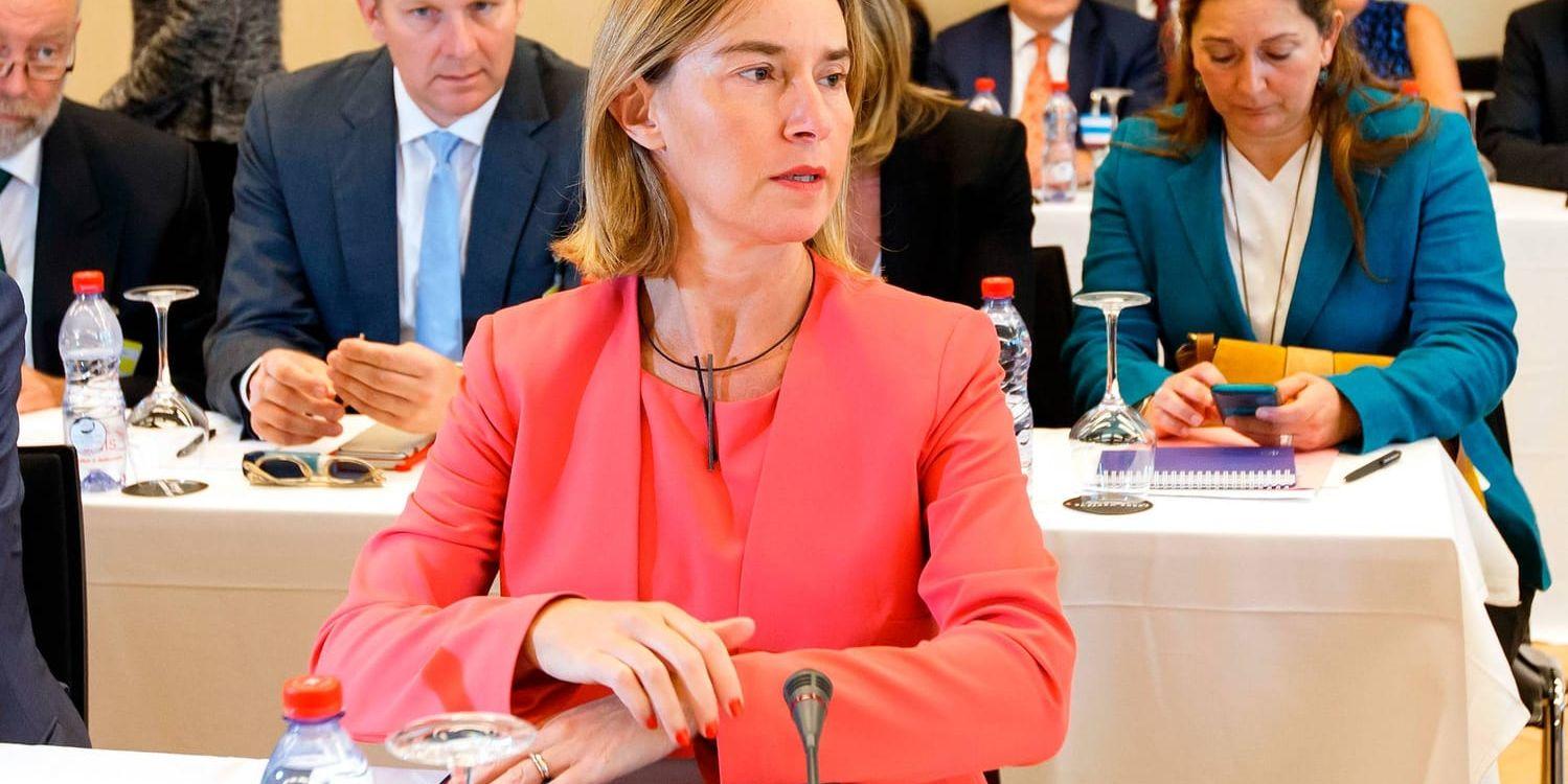 Federica Mogherini. Bild från den 6 juli.