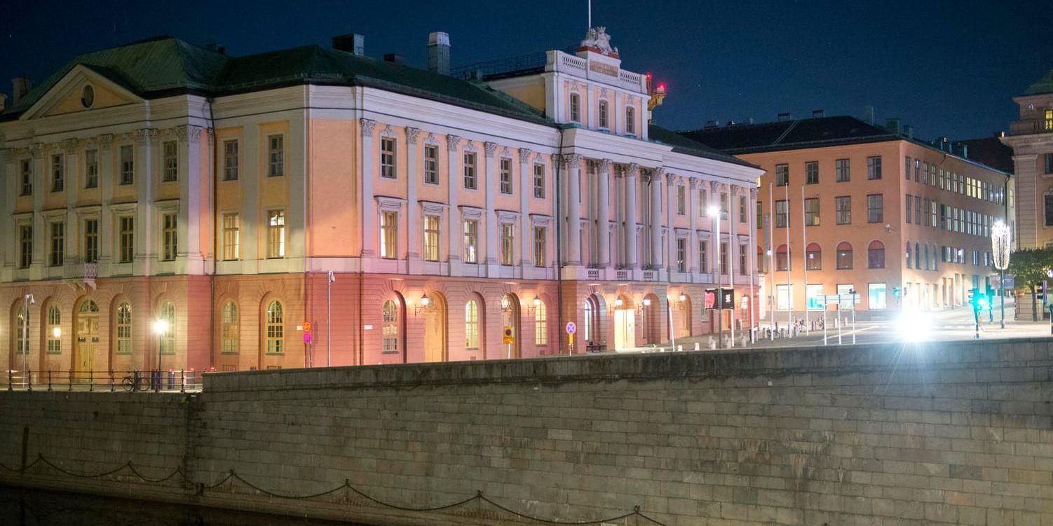 Utrikesdepartementet (UD) i Arvfurstens palats, i Stockholm. Arkivbild.