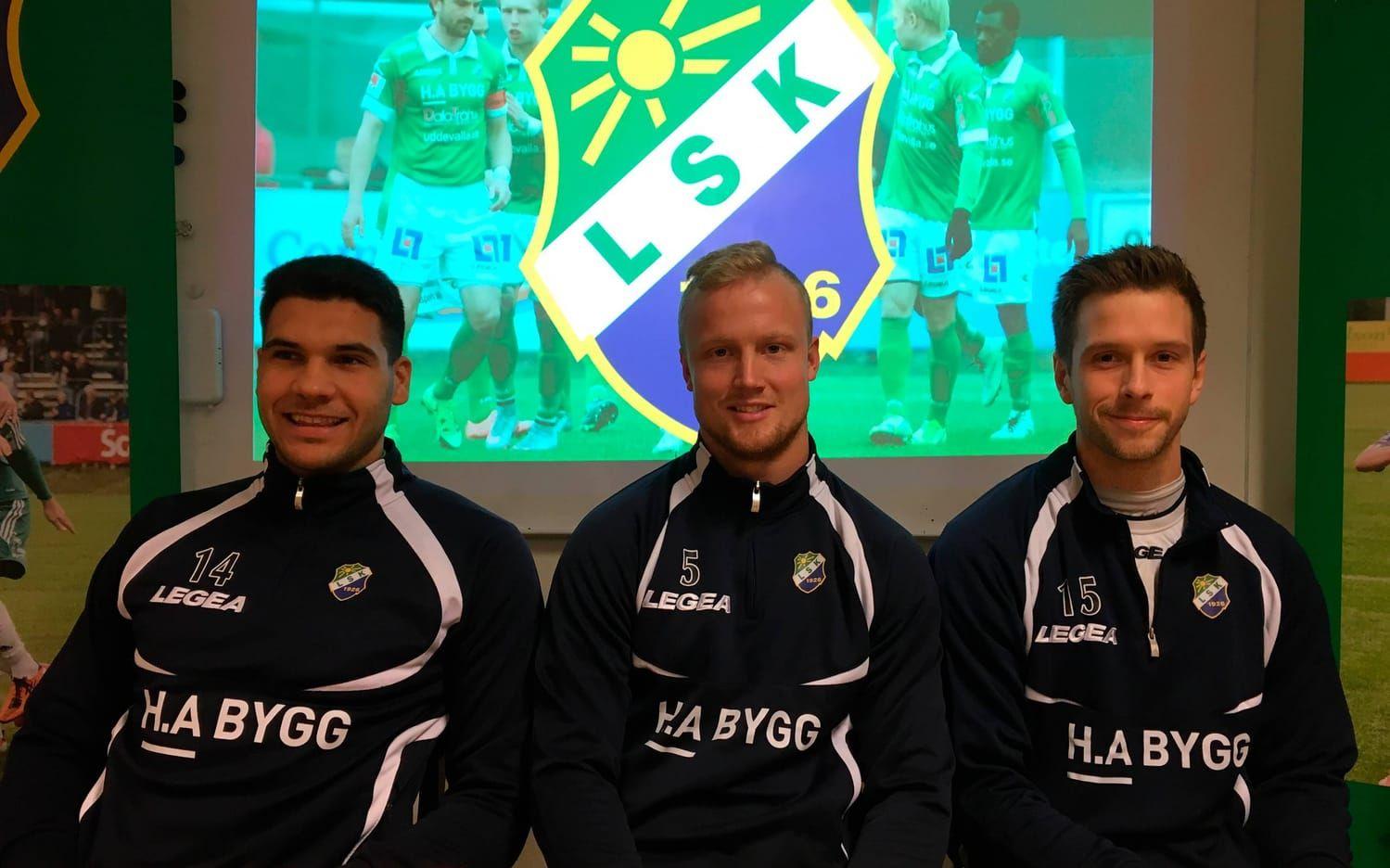 Tommy Filipovic, Jonathan Gustafsson och Alexander Mellqvist är klara för en säsong till i Ljungskile SK.