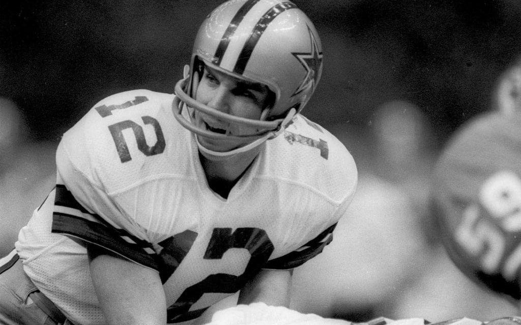 Roger Staubach var quarterback i Dallas Cowboys och vann två Super Bowl-titlar under sin karriär. Bild: TT