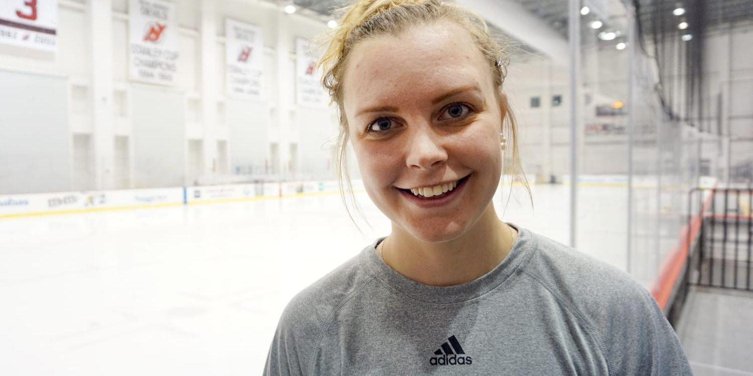 Michelle Löwenhielms trivs med livet i USA och vardagen i NWHL-laget Connecticut Whale.