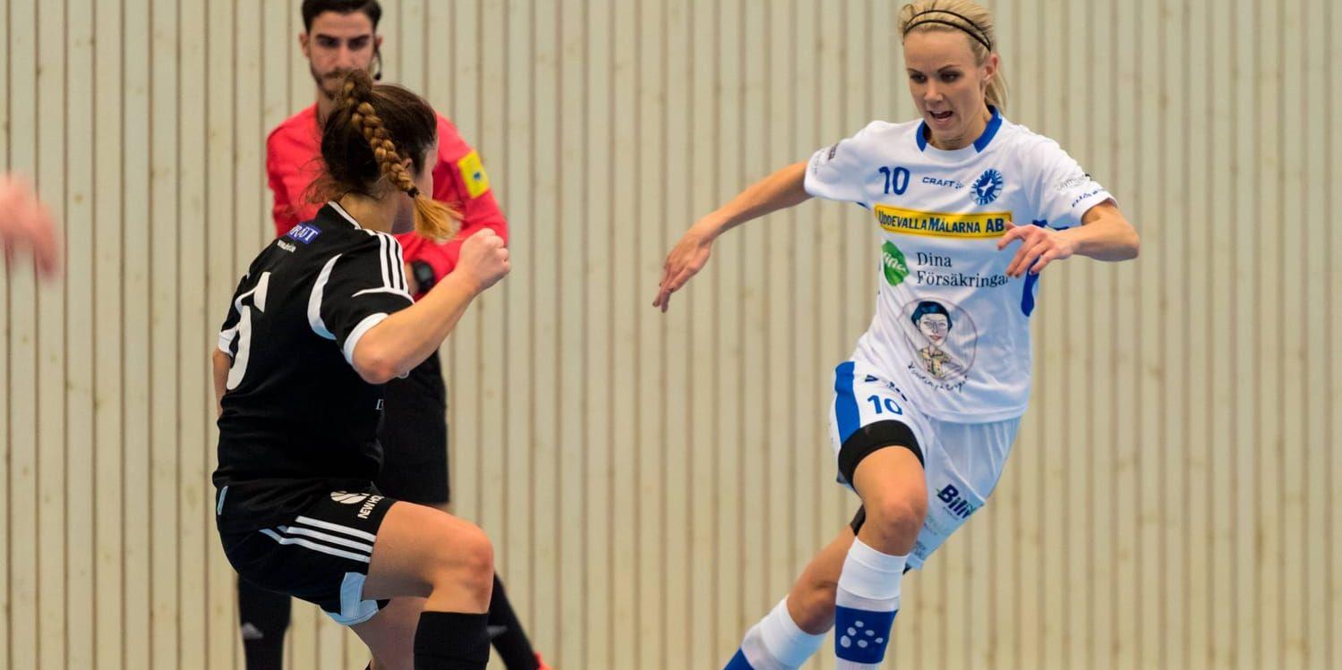 Sandra Bagger gjorde fem mål när IFK Uddevalla vann över Torslanda med 18-1. Foto: Håkan Fredriksson