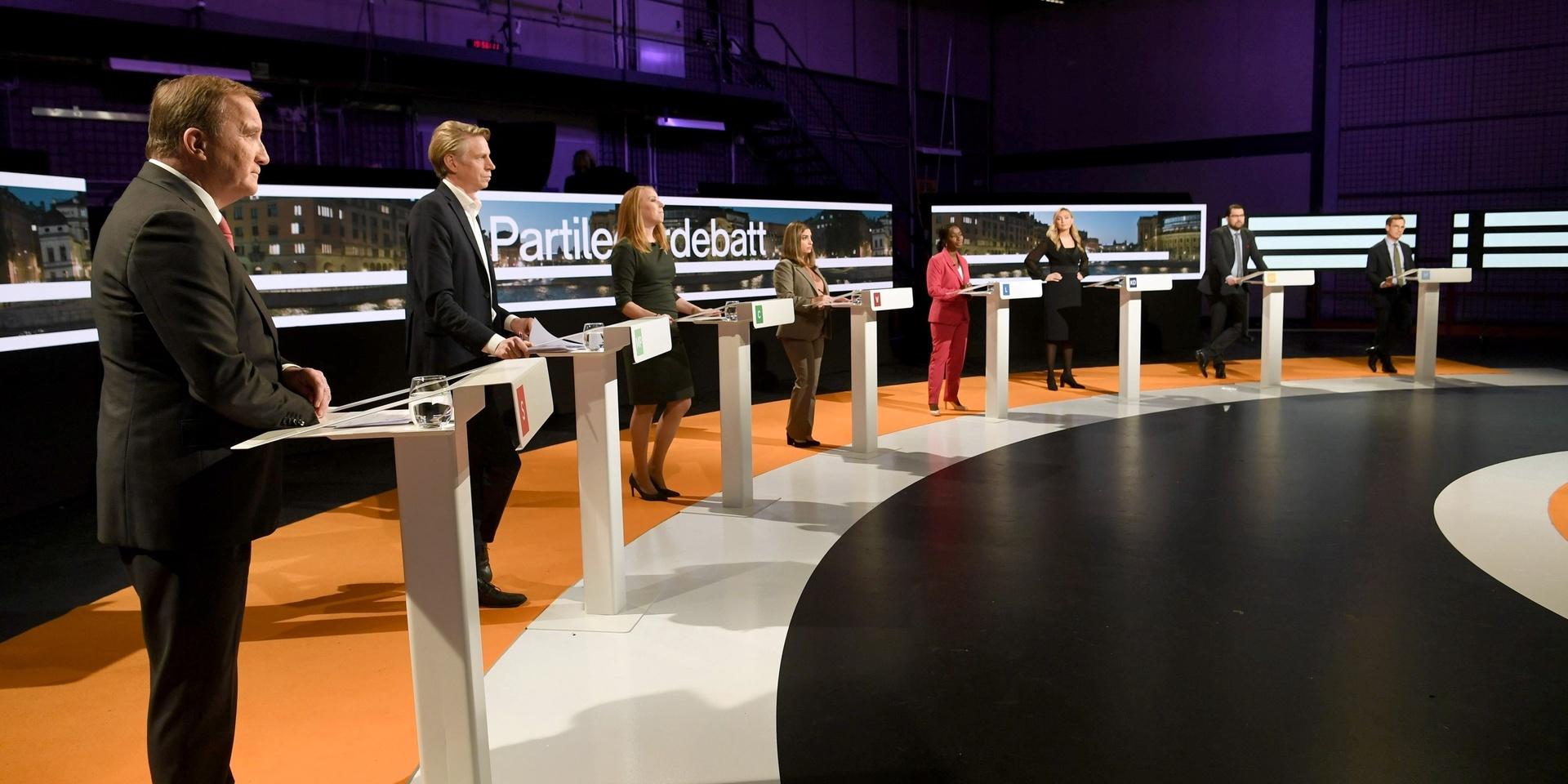 Debatt. Under söndagen möttes de åtta partiledarna i SVT:s Agenda för en två timmar lång debatt.