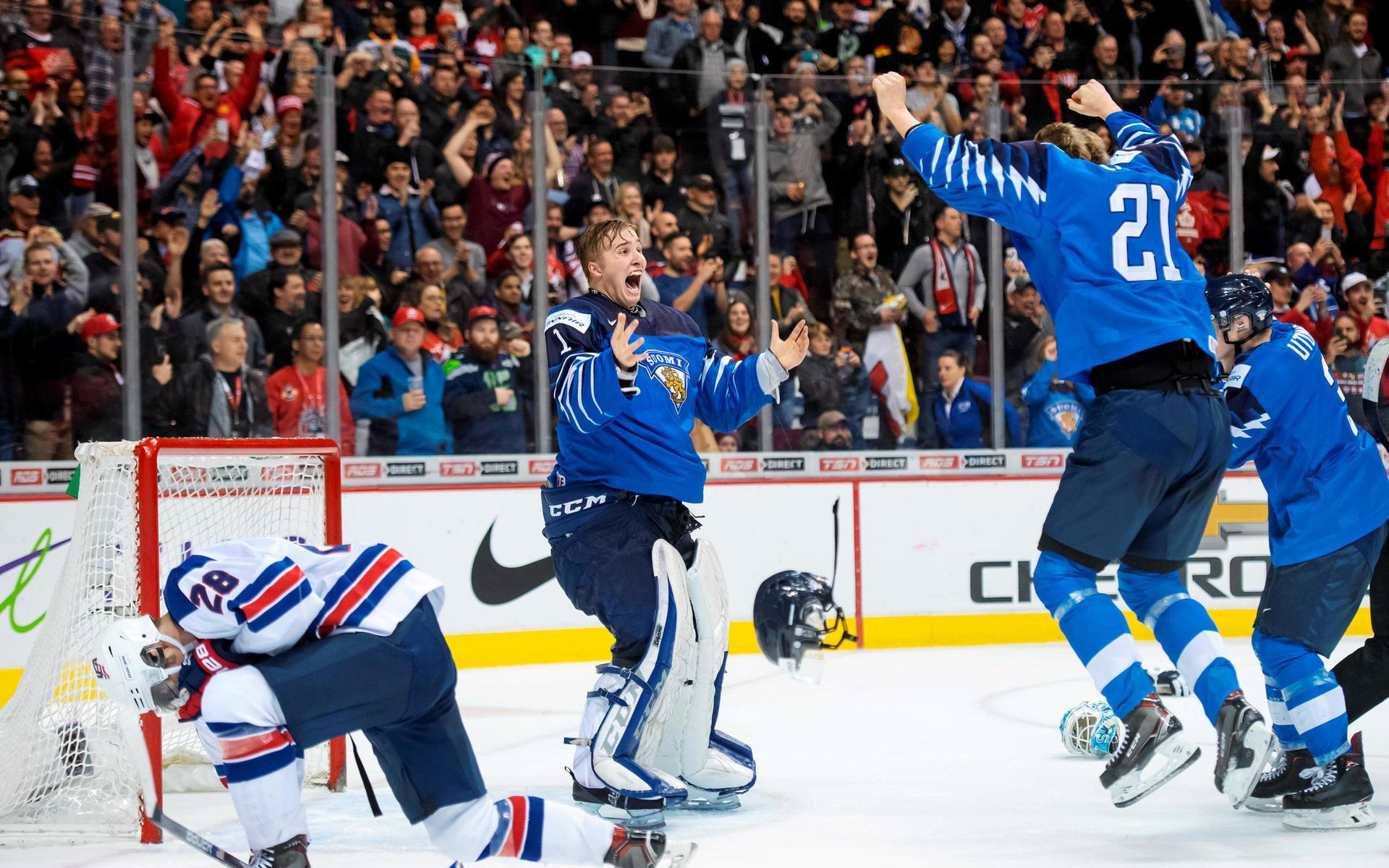 Finland vann ett sensationellt VM-guld och firade förstås.