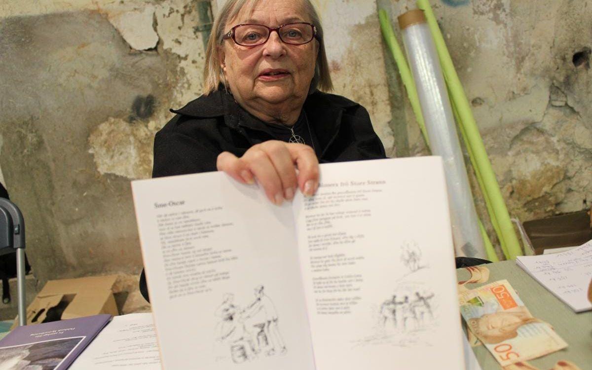 Margaretha Ednell har fått läsa sina dikter, helt skrivna på dalbomål, från Sollidenscenen på Skansen en gång i tiden.