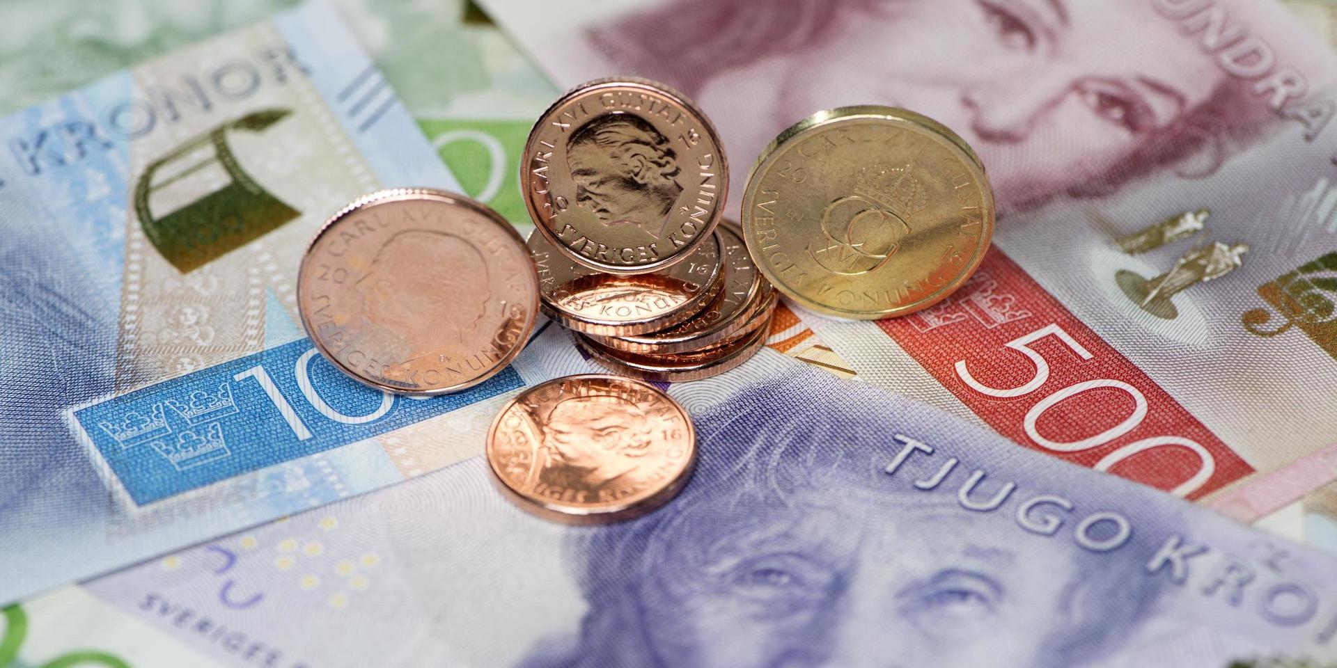 Inflation innebär minskad köpkraft för svenska kronor. Arkivbild