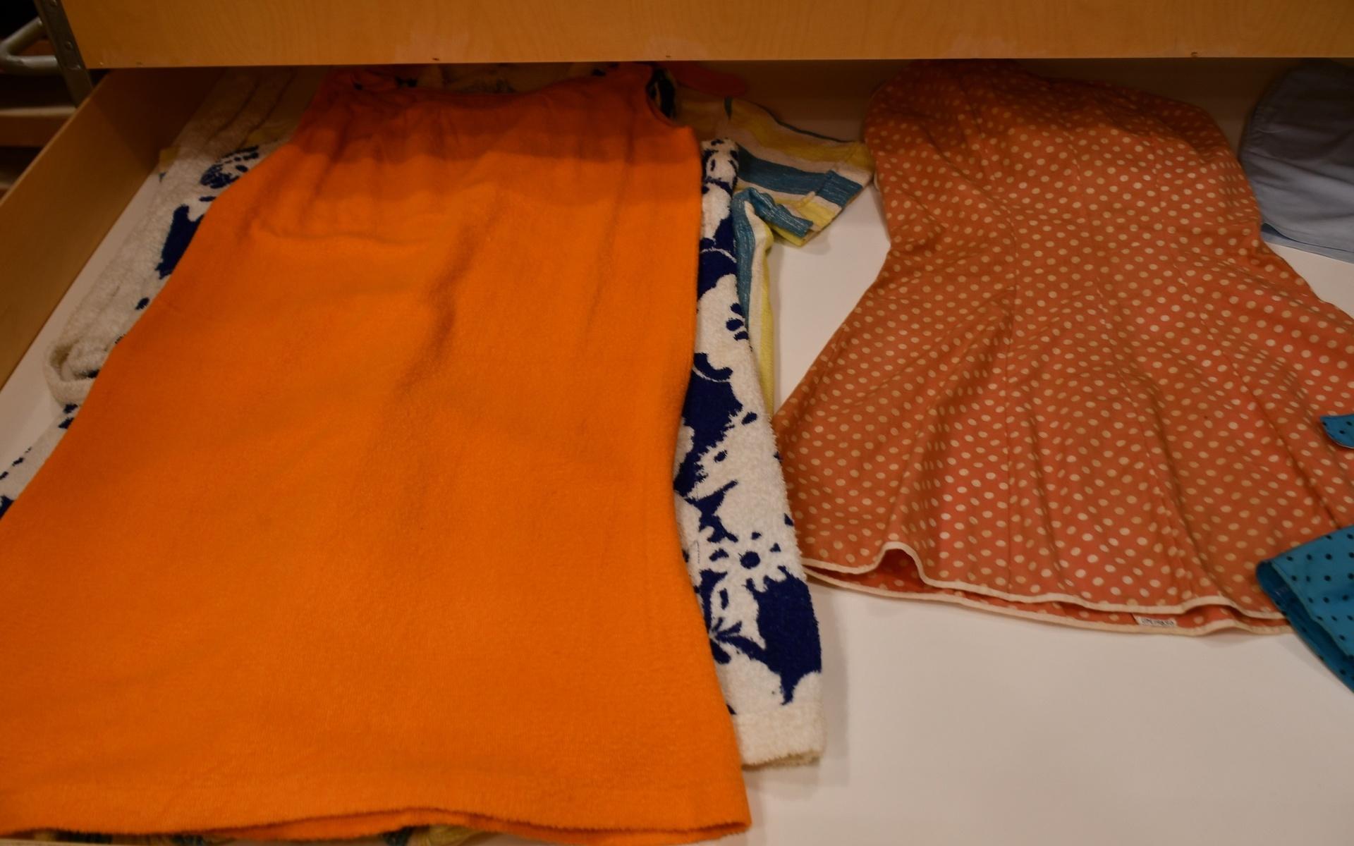 Historiska badkläder ur Bohusläns museums samling. 