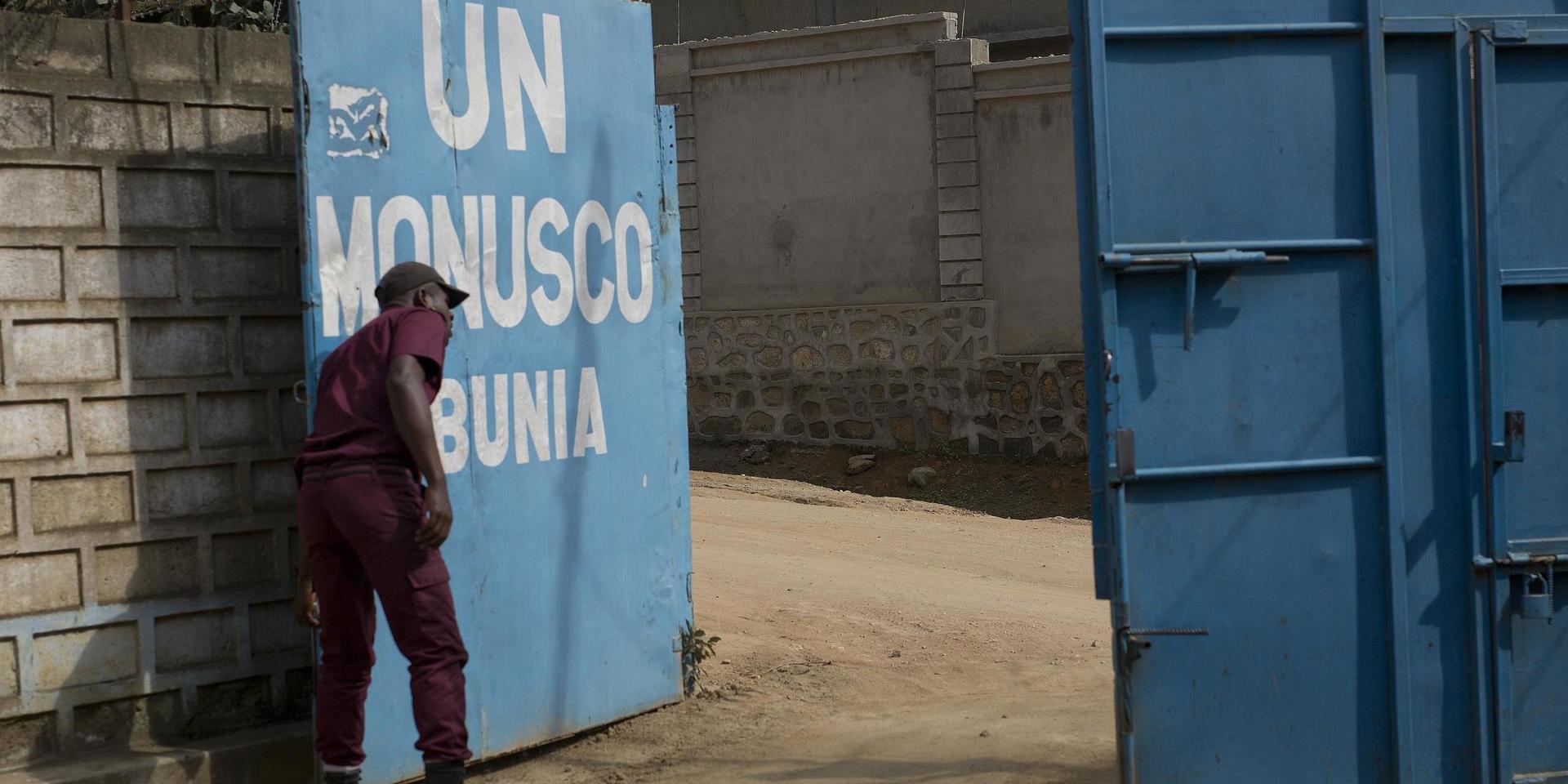 FN försöker upprätthålla lugn i östra Kongo-Kinshasa, men kan inte hålla koll överallt. Arkivbild från Bunia i Ituri, där även svensk FN-personal varit stationerad.