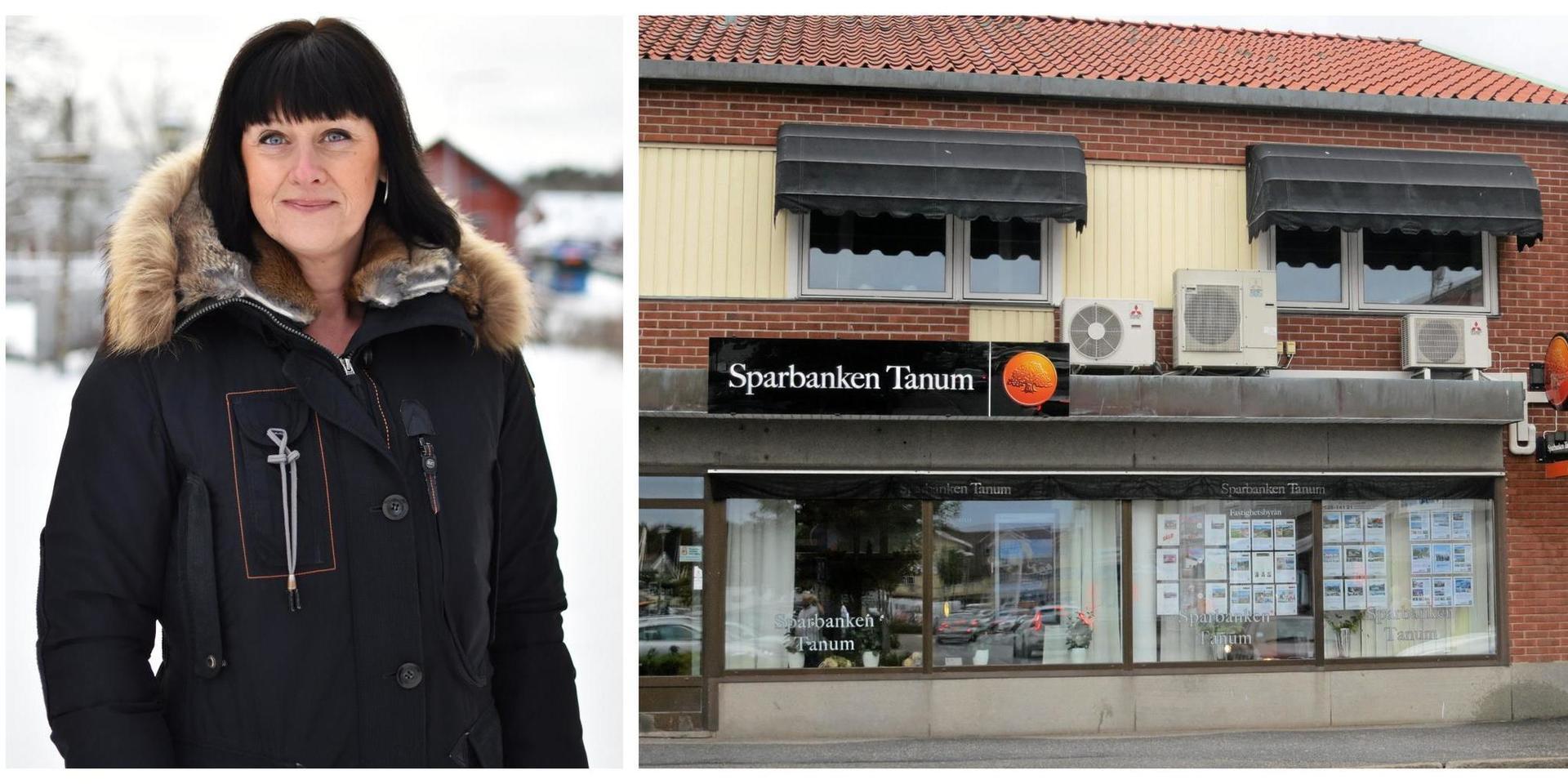 Anna-Lena Edvardsson har jobbat inom Sparbanken Tanum sedan 1984, år 2008 tog hon över som vd. 