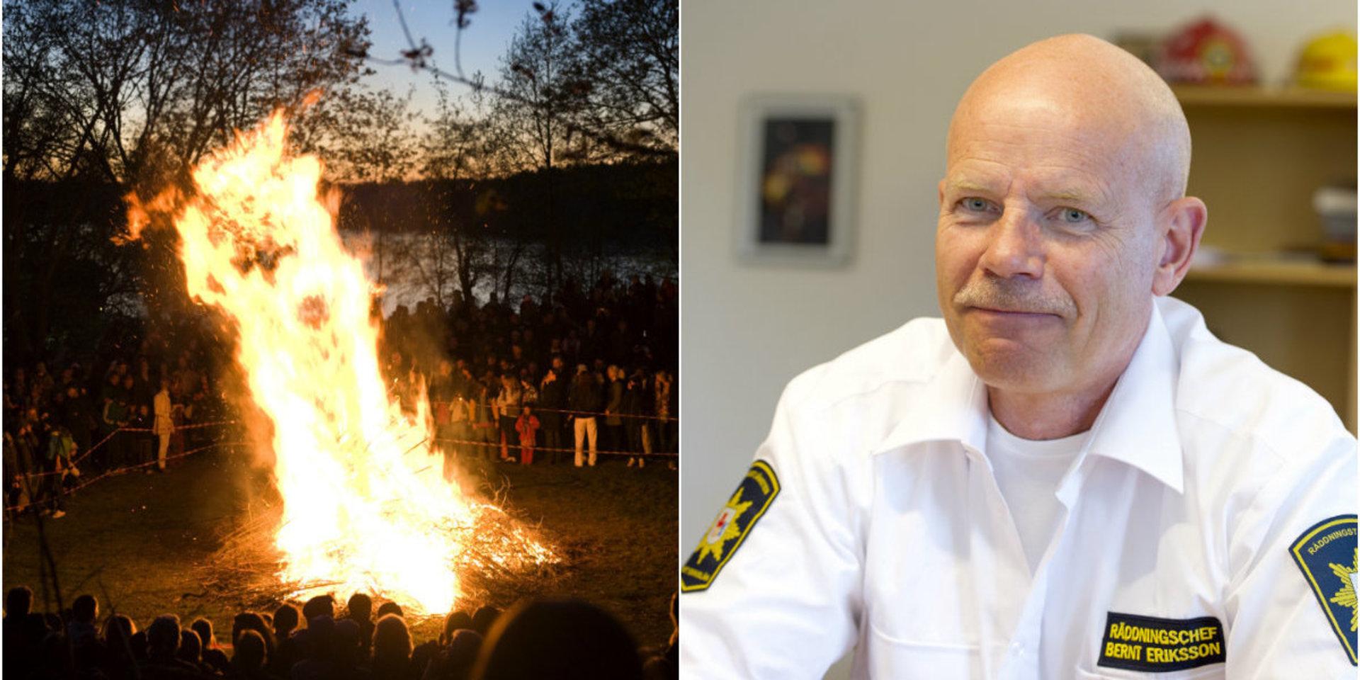 Bernt Eriksson, räddningschef Mitt Bohuslän, avråder att elda i närheten av skog och i trädgårdar nu när det är torrt i naturen.